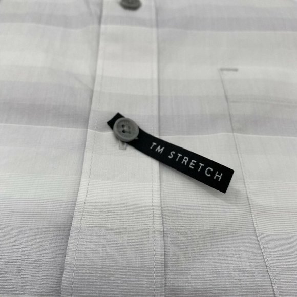 Travis Mathew Men's Casual Button Down Short Sleeve Shirt Increments White sz S - Picture 2 of 5